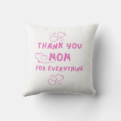 幸せな母の日お母さんにありがとう クッション (裏面)