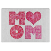 幸せな母の日のお母さんのアルファベット カッティングボード (正面)