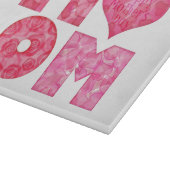 幸せな母の日のお母さんのアルファベット カッティングボード (角)