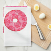 幸せな母の日のお母さんのアルファベット キッチンタオル (四つ折り)