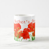 幸せな母の日のお母さんの白いマグのチューリップの素晴らしいギフト コーヒーマグカップ (中央)