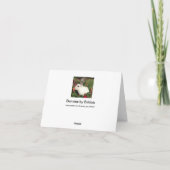 幸せな母の日のかわいいバニーカード カード (裏面)