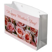 幸せな母の日のギフトバッグ ラージペーパーバッグ (裏面アングル)