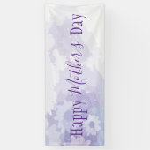 幸せな母の日のパーティーの旗 横断幕 (縦)