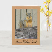 幸せな母の日のリスカード カード (黄色い花)