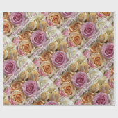 幸せな母の日の包装紙 ラッピングペーパー (フラット)