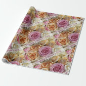幸せな母の日の包装紙 ラッピングペーパー (アンロールド)