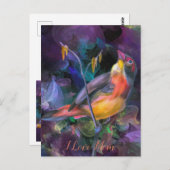 幸せな母の日の愛 ポストカード (正面/裏面)