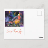 幸せな母の日の愛 ポストカード (裏面)