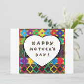 幸せな母の日の招待状 招待状 (スタンド正面)