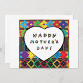 幸せな母の日の招待状 招待状 (正面/裏面)