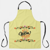 幸せな母の日の母最高の母 エプロン (正面)