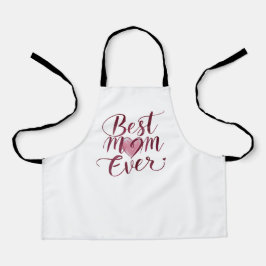 幸せな母の日の母最高の母 エプロン