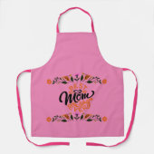 幸せな母の日の母最高の母 エプロン (正面)