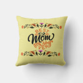 幸せな母の日の母最高の母 クッション (裏面)