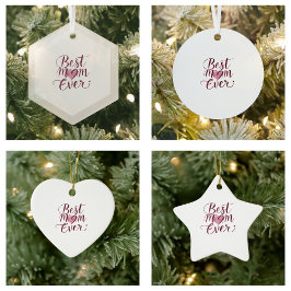 幸せな母の日の母最高の母 メタルオーナメント