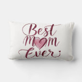 幸せな母の日の母最高の母 ランバークッション (裏面)