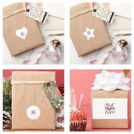 幸せな母の日の母最高の母 星シール