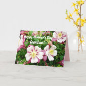 幸せな母の日の祖母! カード (黄色い花)