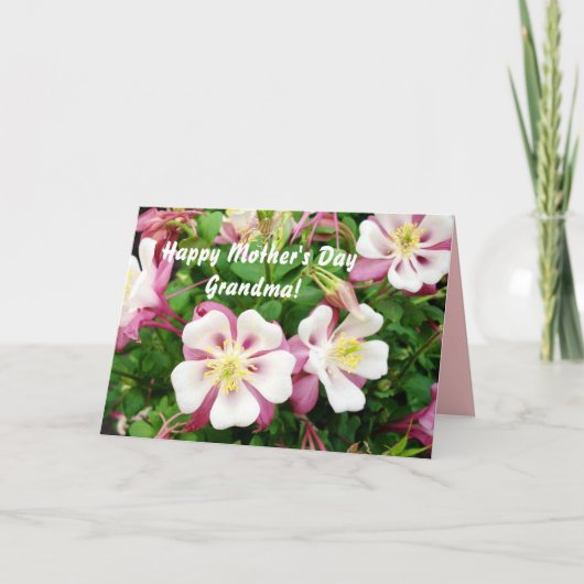 幸せな母の日の祖母! カード (正面)
