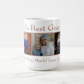 幸せな母の日の祖母 コーヒーマグカップ (中央)