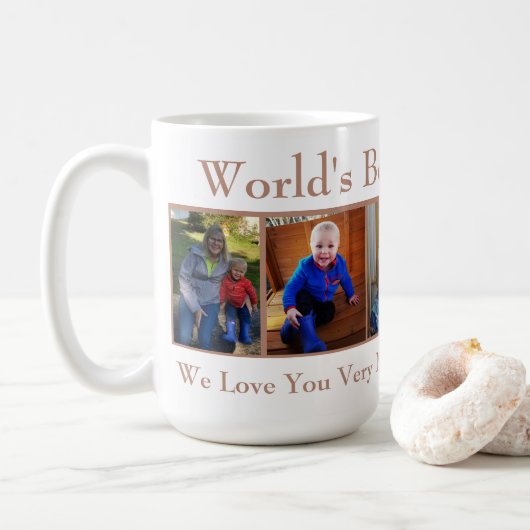 幸せな母の日の祖母 コーヒーマグカップ (ドーナツ)