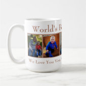 幸せな母の日の祖母 コーヒーマグカップ (左)