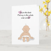 幸せな母の日カード カード (黄色い花)