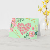 幸せな母の日カード カード (黄色い花)