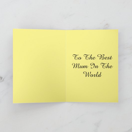 幸せな母の日カード カード (内部)