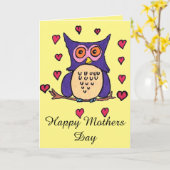 幸せな母の日カード カード (黄色い花)