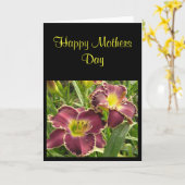 幸せな母の日カード カード (黄色い花)