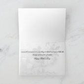 幸せな母の日カード-ピンクのバラおよび白鳥 カード (内部)