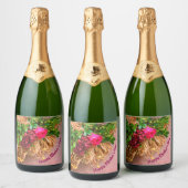 幸せな母の日パーソナライズされた、 スパークリングワインラベル (ボトル)