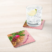 幸せな母の日パーソナライズされた、 ペーパーコースター (インサイチュ)