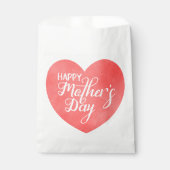 幸せな母の日ピンクのハートで、母は愛 フェイバーバッグ (正面)