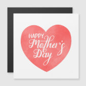 幸せな母の日ピンクのハート、水色ハート (正面/裏面)