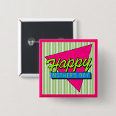 幸せな母の日ボタン 缶バッジ (正面&裏面)