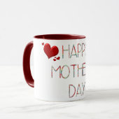 幸せな母の日マグギフトアイディア マグカップ (正面左)
