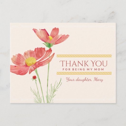 幸せな母の日ママのカードのマグネット愛 ポストカード (正面)