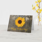 幸せな母の日|の母の日カード|ヒマワリ カード (黄色い花)