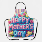 幸せな母の日 エプロン (正面)