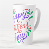 幸せな母の日 カフェラテマグ (右アングル)