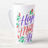 幸せな母の日 カフェラテマグ (左アングル)