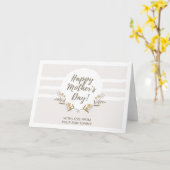 幸せな母の日 カード (黄色い花)
