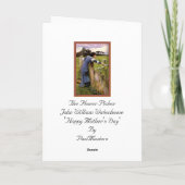 幸せな母の日 カード (裏面)