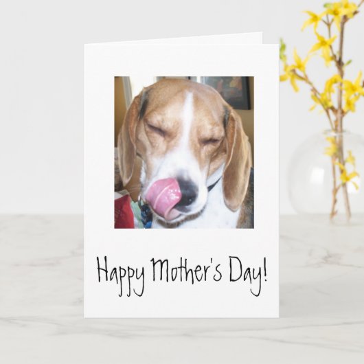 幸せな母の日 カード (黄色い花)