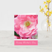 幸せな母の日 カード (黄色い花)