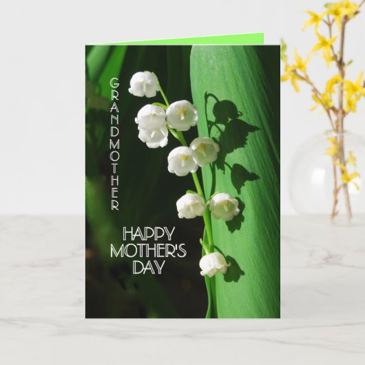 『幸せな母の日』 カード (黄色い花)