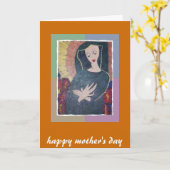 幸せな母の日 カード (黄色い花)